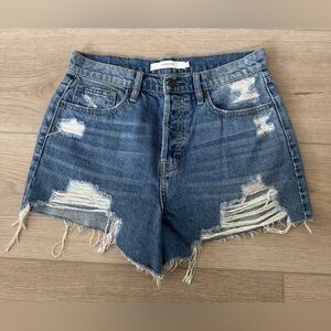 HIDDEN Blue Distressed Denim Shorts 🩳